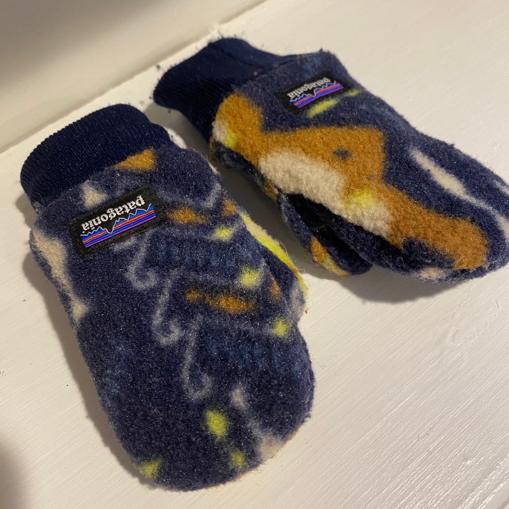 Patagonia Baby 3-6 month fleece mittens